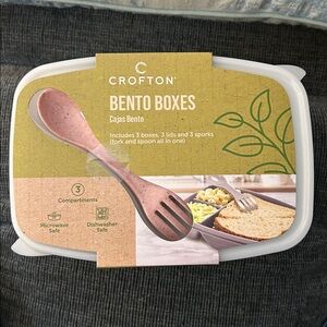 Crofton Bento Boxes with Pink Spork